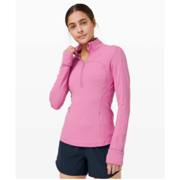 lululemon athletica Tops - Lululemon Run Briskly 1/2 Zip Top Magenta Glow 4